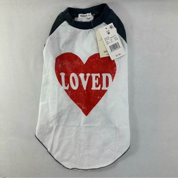 Grayson Pup 'Loved' Raglan Dog Tee - Picture 1 of 5